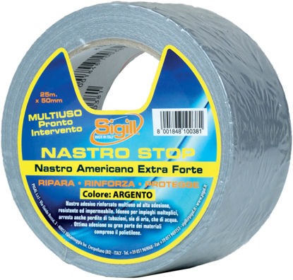 Slika Amerikan traka 50mm x 25 m siva