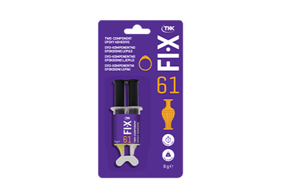 Slika TKK-FIX 61 Dvo-komponentno epoksidno ljepilo u šprici 6ml