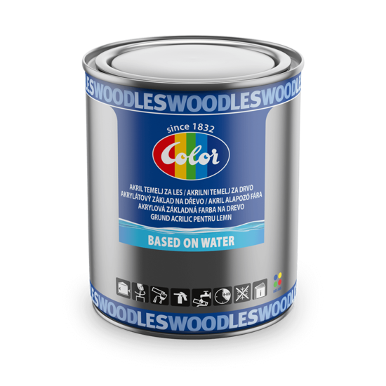 Slika COLOR AKRIL TEMELJ ZA DRVO bijeli 0,65l***