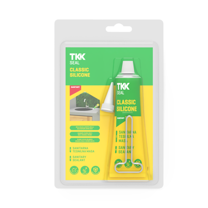 Slika TKK-SEAL Classic silicone 60 ml bijela Acetat/Sanitar