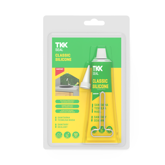 Slika TKK-SEAL Classic silicone 60 ml bijela Acetat/Sanitar