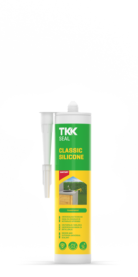 Slika TKK-SEAL Classic silicone 280 ml transparent Acetat/Sanitar