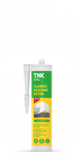 Slika TKK-SEAL Classic silicone EXTRA 300 ml transp. Acetat/Sanitar PRO