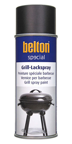 Slika Belton specijal sprej 400ml za roštilje visoke temp.650C crna mat boja