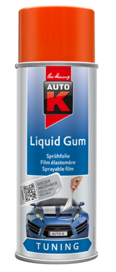 Slika Auto-K Liquid Gum u spreju Neon Narančasta 400 ml