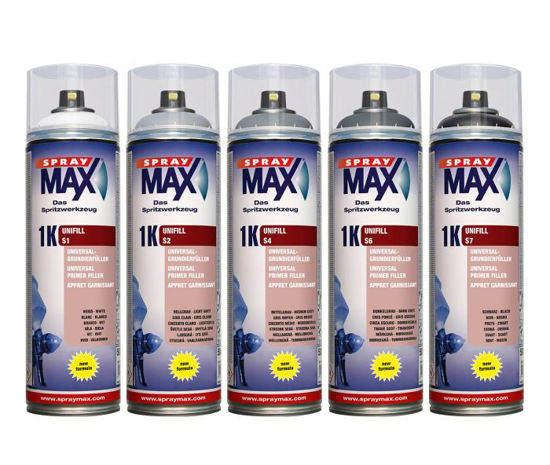 Slika SprayMAX 1K Debeloslojni Filler S1 Bijeli 500 ml